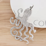 2pcs Tibetan Silver Octopus Charms Pendants 90x70mm