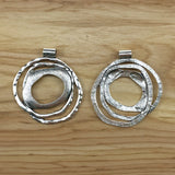 Tibetan Silver Hollow Geometry Charms Pendants for Necklace Making