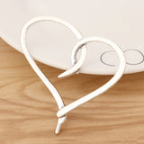 2 Tibetan Silver Hollow Heart Charms Pendants 62x60mm