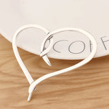 2 Tibetan Silver Hollow Heart Charms Pendants 62x60mm