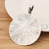 2 Tibetan Silver Dandelion Charms 72x54mm