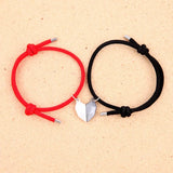 2Pcs Wish Stone Couple Bracelet Magnet Attraction Charm Rope Adjustable