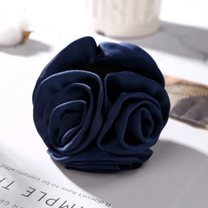 Ribbon Rose Flowers Hair Claws for Women Hair Accessories