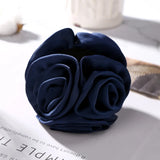 Ribbon Rose Flowers Hair Claws for Women Hair Accessories