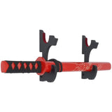 Sword Hook Wall Mount Samurai Sword Hanger Display Holder 2-Tier Velvet Padded