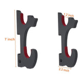 Sword Hook Wall Mount Samurai Sword Hanger Display Holder 2-Tier Velvet Padded