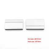 2 Sets 35*3mm Magnetic Clasp for Leather Bracelet Making