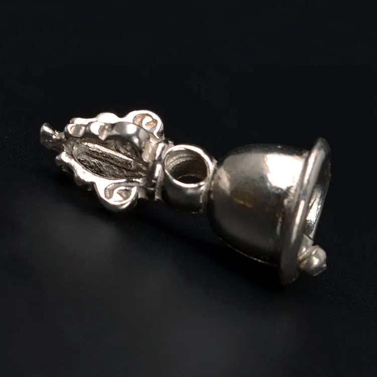 2 Sets Metal Cupronickel Spacer Beads Vajry Pestle Vajra Bell Charms