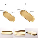 2 Oval Stainless Steel Trinket Tray Towel Storage Dish Plate
