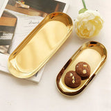 Stainless Steel Trinket Tray Set - Towel Storage Dish Plate