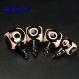 2 Sets Tibetan Eyes Dzi Bead Antiqued Stone Tee Pagoda Spacer Buddha Head Bead
