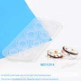 2 Shapes Silicone Casting Molds For DIY Resin Rings Jewelry