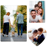 Rectangle Heart Sublimation Puzzles for Kids DIY Custom Puzzle Crafts