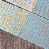 Glitter Letter Stickers Self-Adhesive A-Z DIY Decoration Sheets