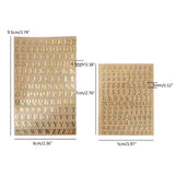 2 Sheets Glitter Letter Stickers Self-Adhesive A-Z Metal Stickers DIY Decor