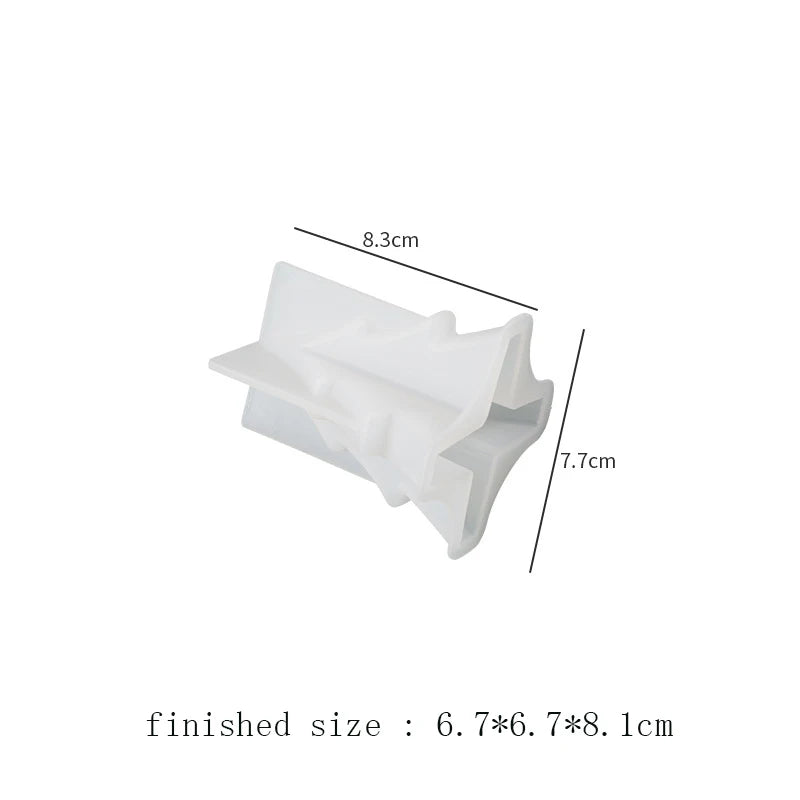 Christmas Tree Ornaments Silicone Mould 3D Corner Tree Crystal Epoxy Resin Molds