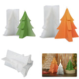 Christmas Tree Ornaments Silicone Mould 3D Corner Tree Crystal Epoxy Resin Molds