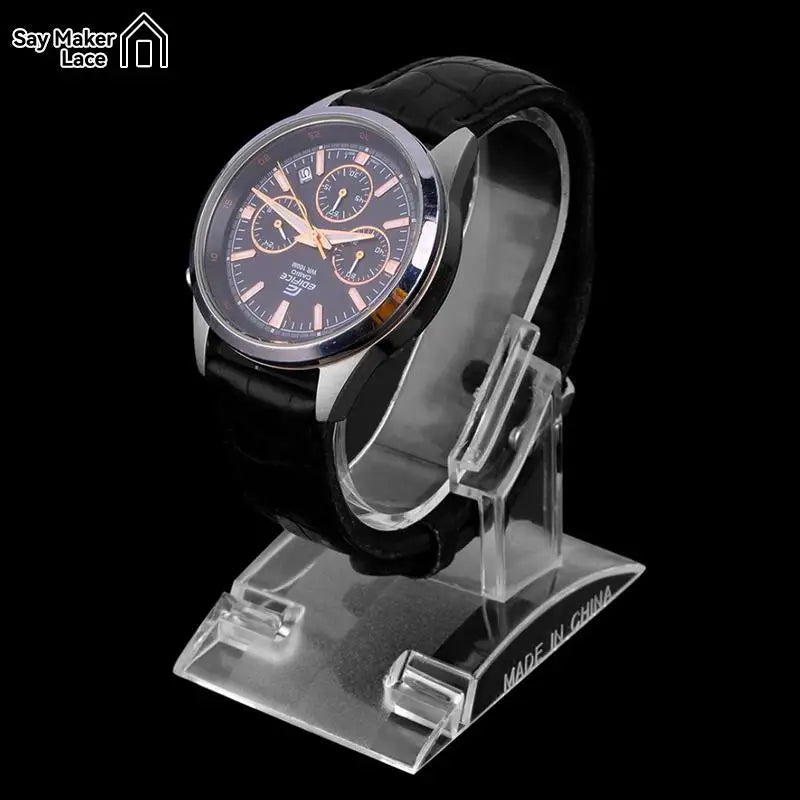 Clear Plastic Wrist Watch Display Rack Holder Acrylic Stand