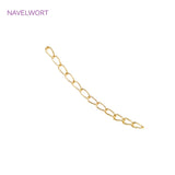 2 Sizes 14K Plated Extension Chains for Jewelry Making Findings
