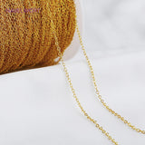 14K Heart Link Chains Brass Metal Bulk Chains DIY Jewelry Findings