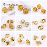 2 Sizes 18K Plated Spacer Beads for Bracelets DIY Jewelry Making