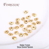 2 Sizes 18K Plated Spacer Beads for Bracelets DIY Jewelry Making