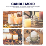 Silicone Mold for Candle Making, Pillar Candles Resin Mould