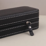 2 Slot PU Leather Watch Box Portable Travel Watch Storage Case