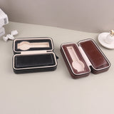 2 Slot PU Leather Watch Box Portable Travel Watch Storage Case