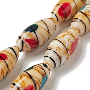 13mm Lampwork Oval Beads Strand for DIY Jewelry Making, 10pcs/strand