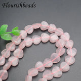 10mm Rose Quartz Heart Shape Faceted Beads for DIY Jewelry Making
