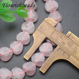 10mm Rose Quartz Heart Shape Faceted Beads for DIY Jewelry Making
