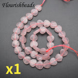 10mm Rose Quartz Heart Shape Faceted Beads for DIY Jewelry Making