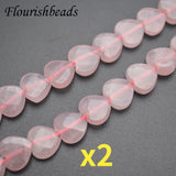 10mm Rose Quartz Heart Shape Faceted Beads for DIY Jewelry Making