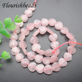 10mm Rose Quartz Heart Shape Faceted Beads for DIY Jewelry Making