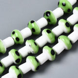 12x10mm Mushroom Porcelain Ceramic Beads for Jewelry Making
