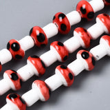 12x10mm Mushroom Porcelain Ceramic Beads for Jewelry Making