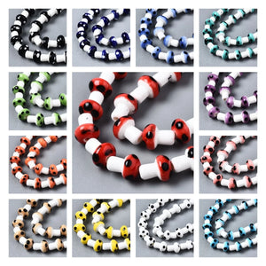 12x10mm Mushroom Porcelain Ceramic Beads for Jewelry Making