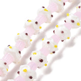 2 Mushroom Lampwork Beads for DIY Earring Bracelet Necklace Jewelry Making