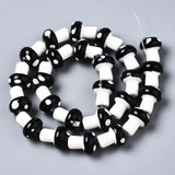 2 Strands Mushroom Porcelain Ceramic Beads Mixed Charms for Jewelry DIY
