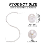2 Strands Freshwater Pearl Beads for Jewelry Making DIY Necklace Bracelet