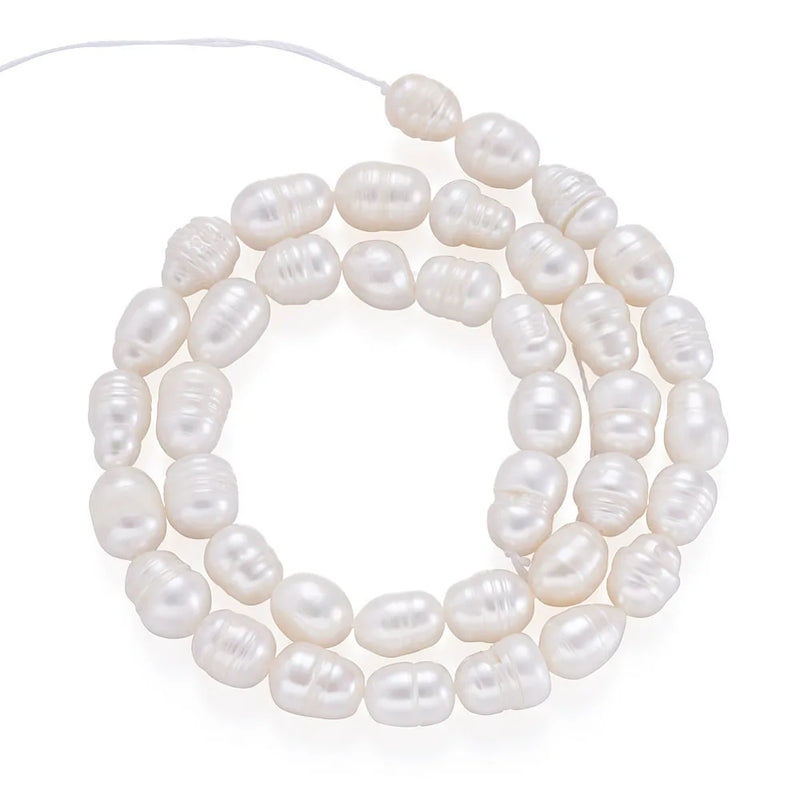 2 Strands Freshwater Pearl Beads for Jewelry Making DIY Necklace Bracelet