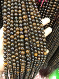 6-10mm Australia Boulder Opal Gemstone Beads - 2 Strands
