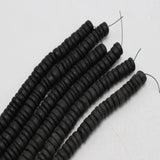 2 Strands 16" Natural Coconut Rondelle Beads 8mm Multicolor
