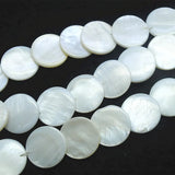 52PCS Nature Mother OF Pearl Shell Beads 18mm Round Shape DIY Necklace Making