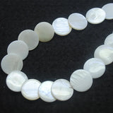 52PCS Nature Mother OF Pearl Shell Beads 18mm Round Shape DIY Necklace Making