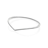 925 Sterling Silver Pan Moments Sparkling Wishbone Crystal Bangles Bracelets