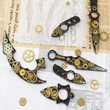 Crystal Epoxy Resin Mold Keychain Finger Mirror Silicone Mold
