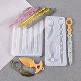 Crystal Epoxy Resin Mold Keychain Finger Mirror Silicone Mold
