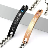 Rose Crystal Couple Bracelet Women & Men